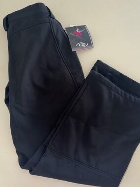 Men's Black Snow Pants - Classic Straight Fit